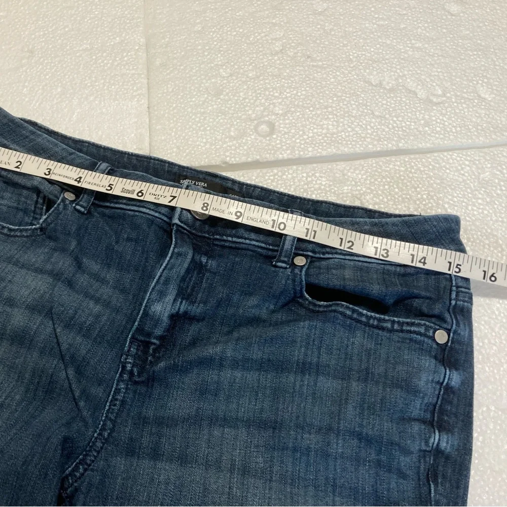 Simply Vera, Vera Wang, women capri jeans Size 8 - Picture 4 of 10